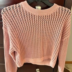 Cropped mesh sweater by Old Navy. Never worn!